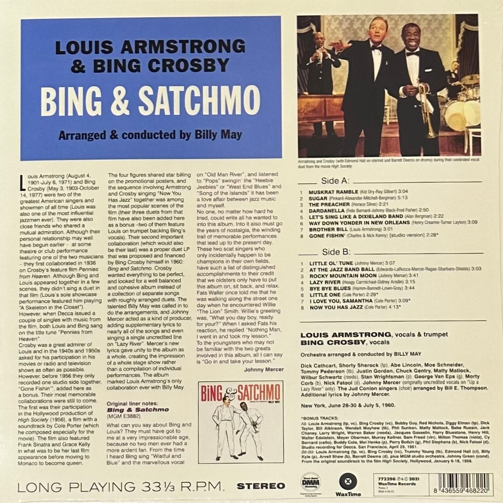 Louis Armstrong & Bing Crosby - Bing & Satchmo (Германия 2021г.)
