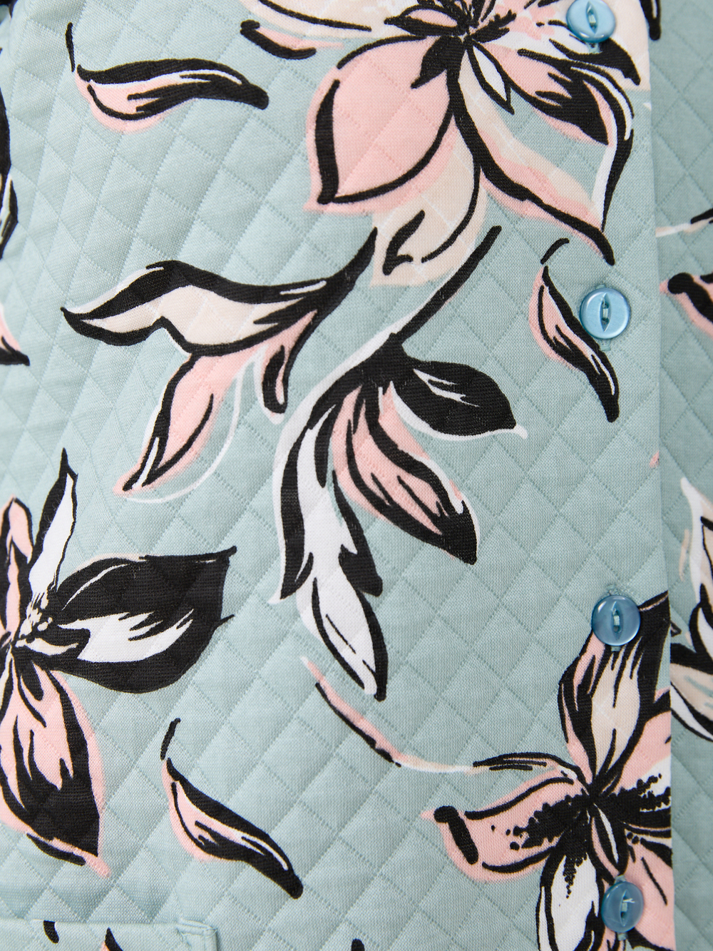 Халат Х-252/мятный-цветок