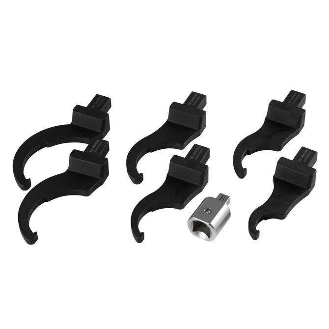 KING TONY (3452407MR) Набор насадок радиусных серии "FIT", 36-90 мм, 7 предметов, кейс