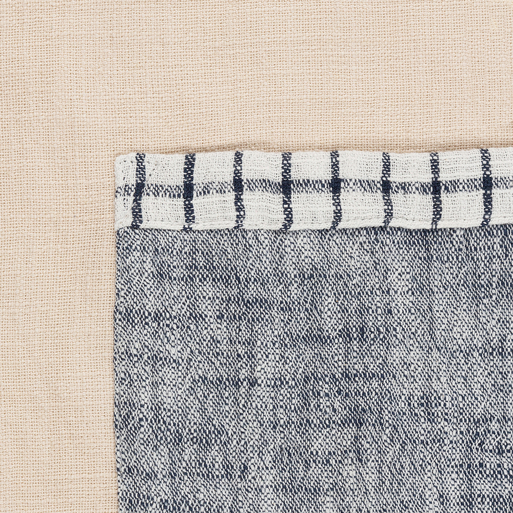 Фартук из хлопка 70х80см Tkano Essential синий