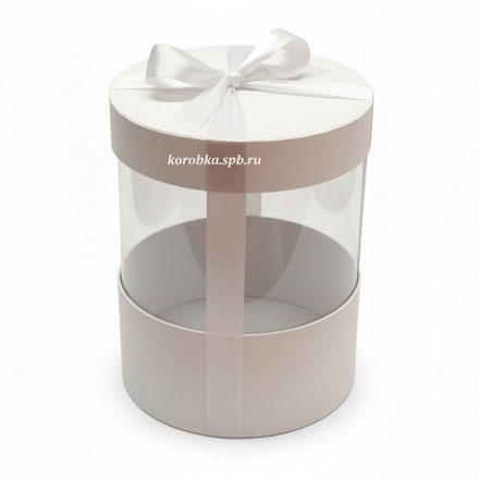 Коробка аквариум 18 см Цвет :Белый .