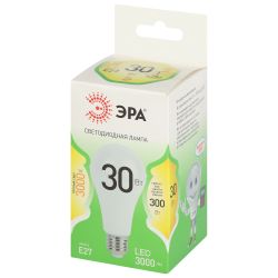 Лампа светодиодная ЭРА GREEN LINE LED A65-30W-830-E27 GL 30Вт груша теплый свет E27