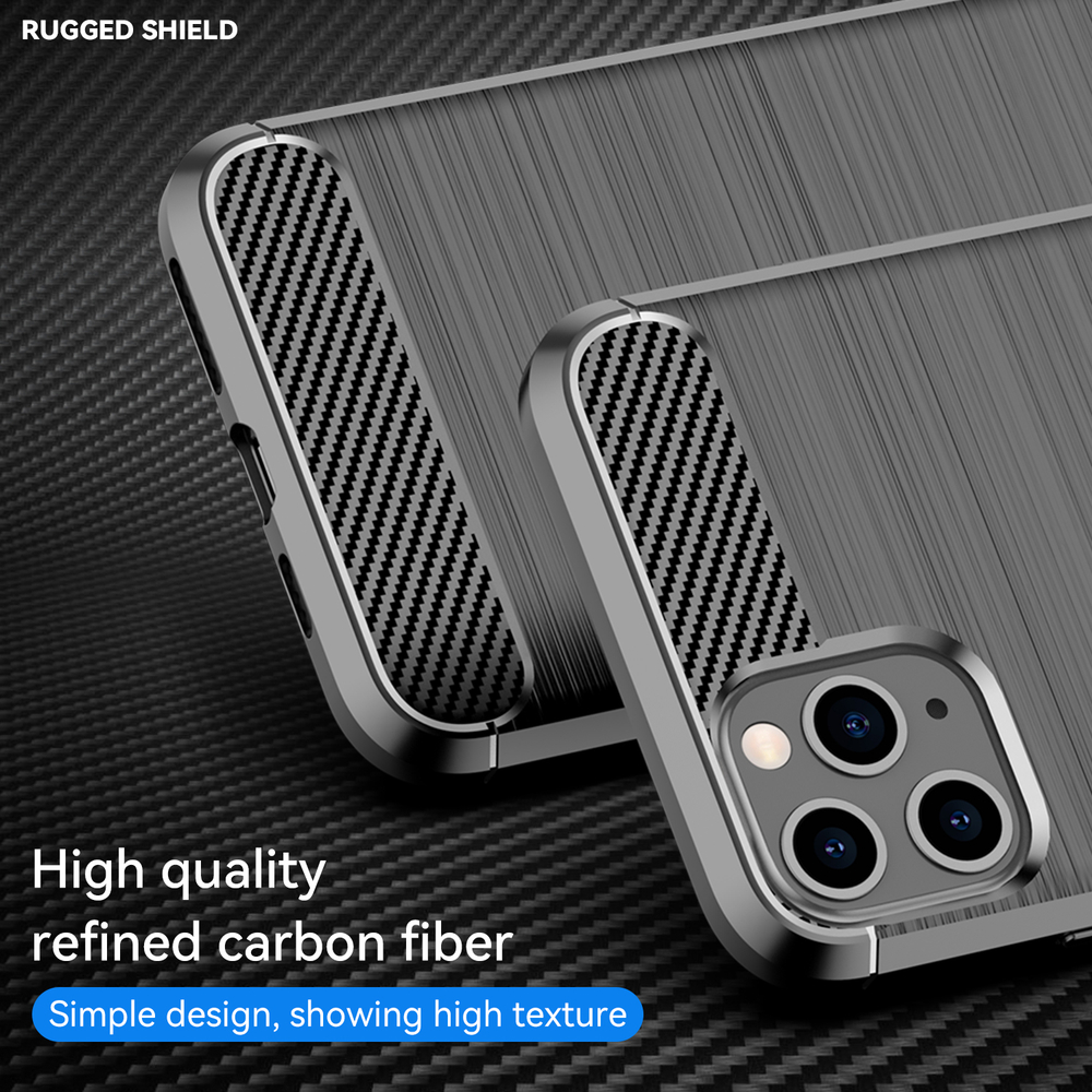 Чехол для iPhone 11 Pro цвет Black (черный), серия Carbon от Caseport