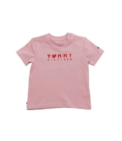 футболка valentines day Tommy Hilfiger - розовый(KN0KN01492)