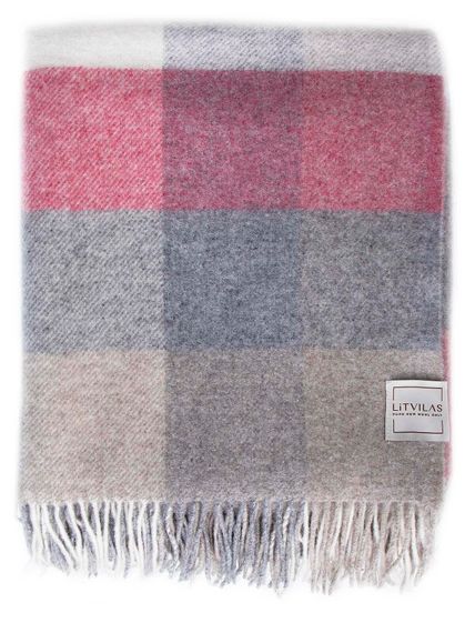 Плед PALANGA 7-05 из шерсти монгольских ягнят AVINAMAS