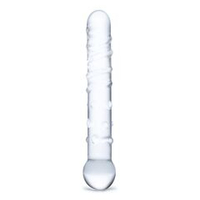 Стеклянная прозрачная палочка-фаллос Callisto Clear Glass Dildo - 18 см.