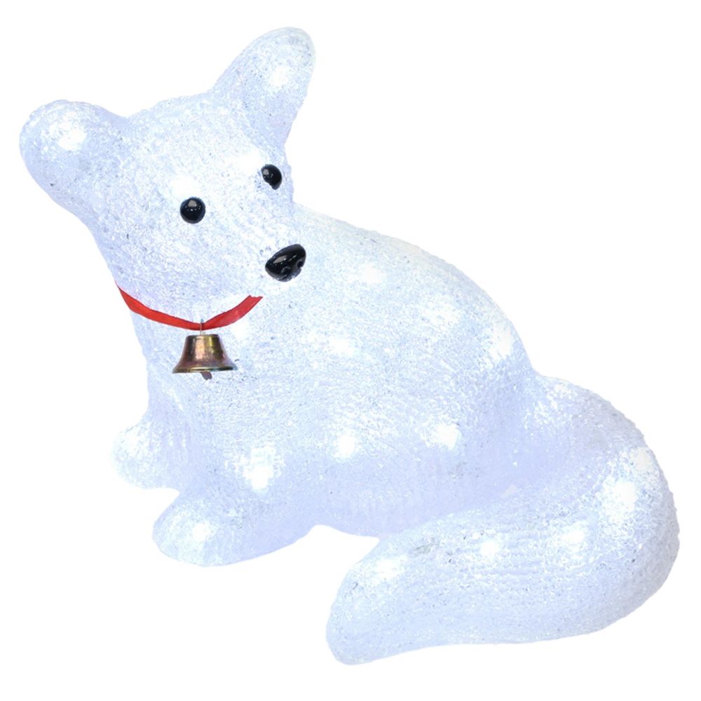 ULD-M3225-032-STA WHITE IP20 FOX Фигура светодиодная Лисенок. 33x25см. 32 светодиода. Белый свет. Провод прозрачный. TM Uniel