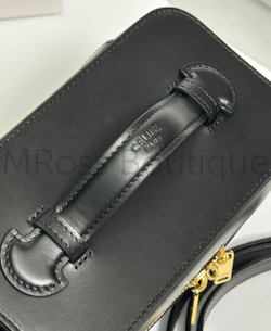 Сумка Celine Vanity черная из телячьей кожи