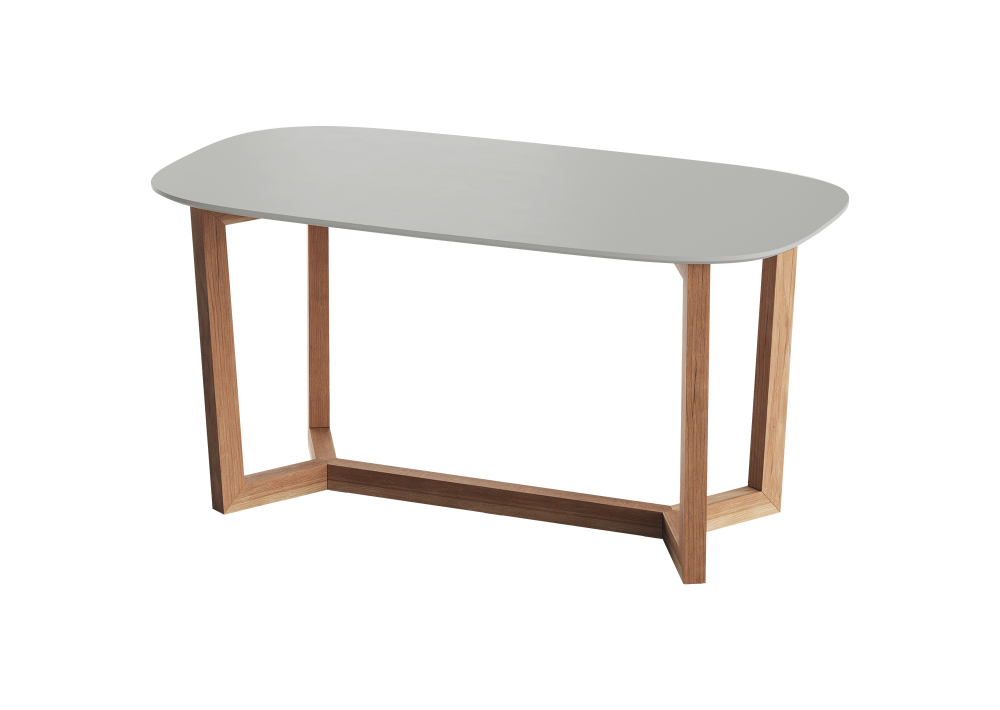 Стол обеденный Cross 2 160*85 см (светло-серый, бук)