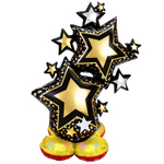 Звезды черно-золотые  Ростовой шар