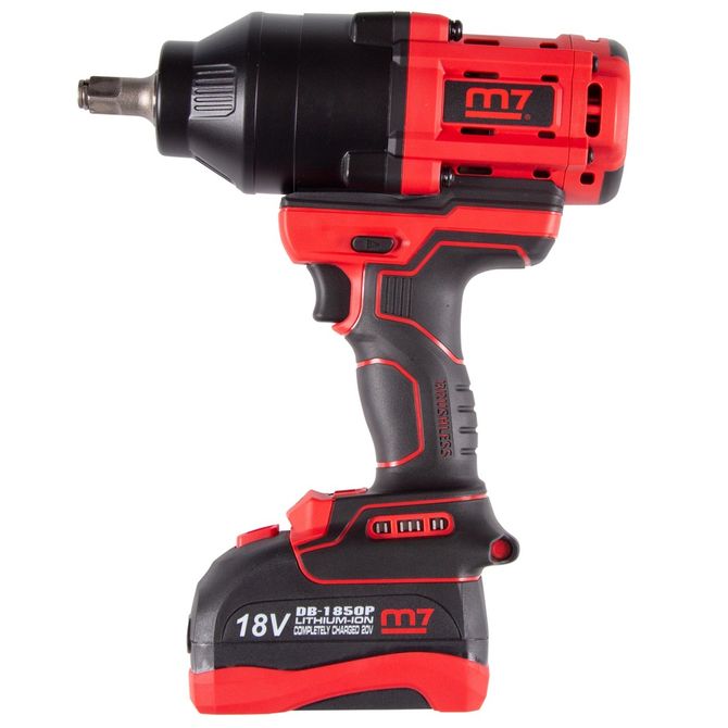 MIGHTY SEVEN DW-402A Гайковерт аккумуляторный ударный 1/2", 1700 Нм, 18 В, кейс