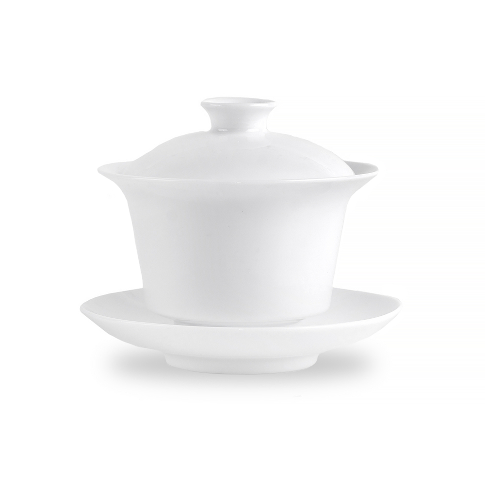 268014.9 Гайвань ПРИРОДА "Белая" h=9 см, d=10,7 см, 150 мл, фарфор белый