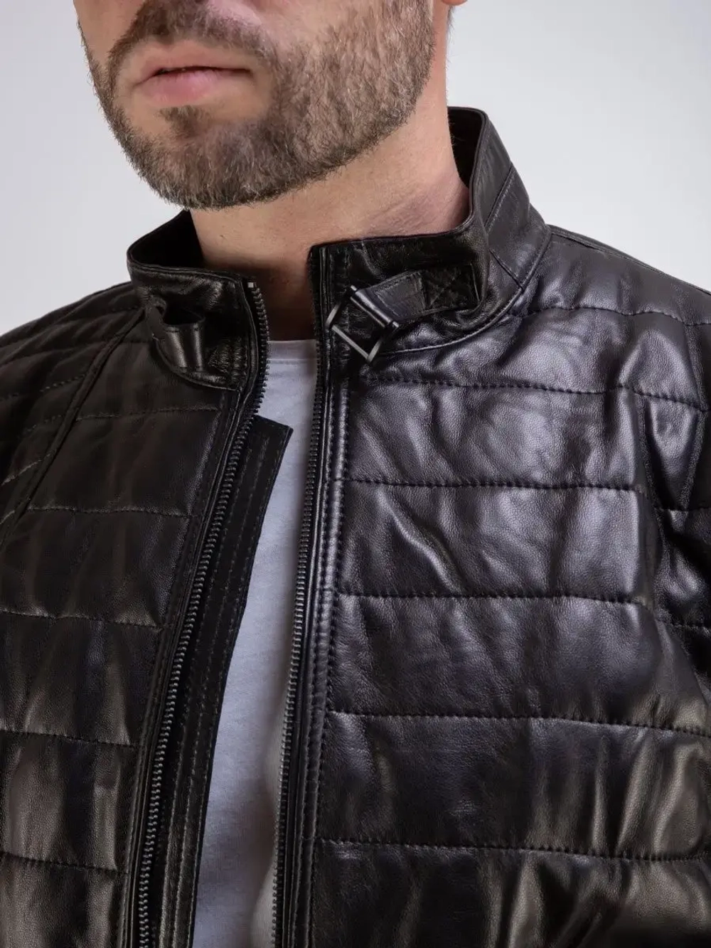 Куртка весна кожаная натуральная утепленная