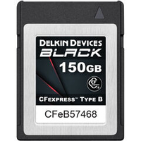 Карта памяти Delkin Devices Black CFexpress Type B 150GB, R/W 1725/1530 МБ/с