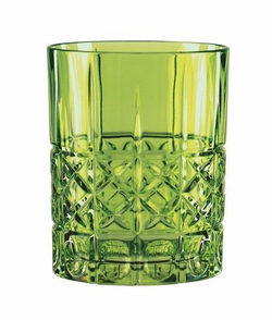 HIGHLAND - Стакан низкий 345 мл бессвинцовый хрусталь зеленый (tumbler)