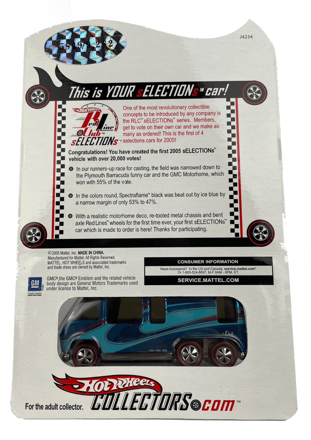 Hot Wheels | RLC 2004 sELECTIONs Series | GMC Motor Home (2005)