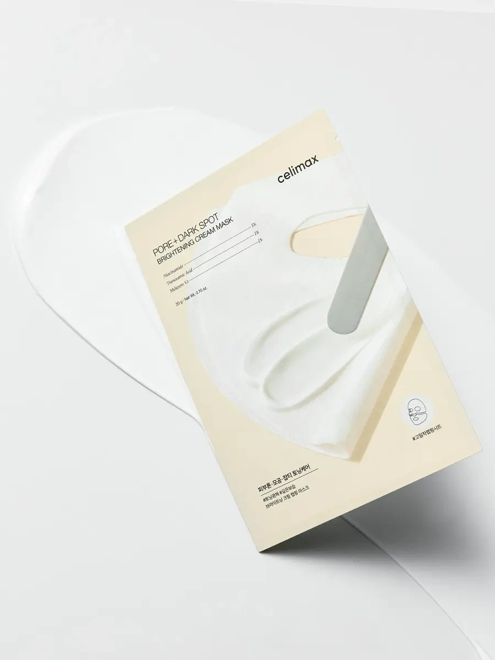 Celimax Осветляющая кремовая маска с ниацинамидом и керамидами Pore+Dark Spot Brightening Cream Mask 20 гр