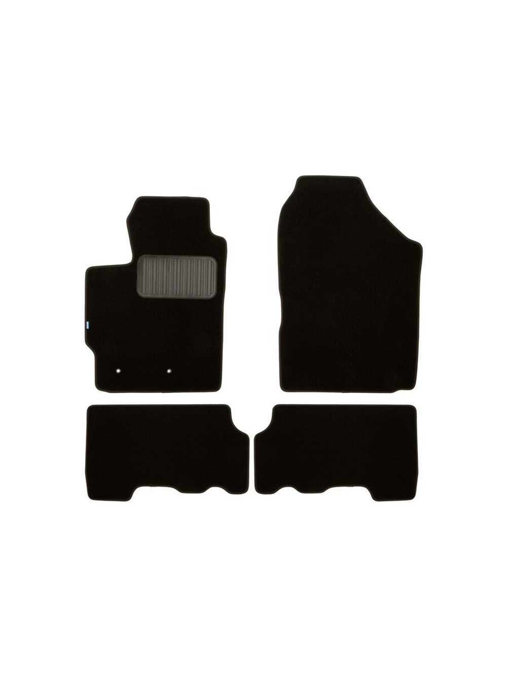 Коврики в салон для TOYOTA Yaris АКПП 2005-2009, 2009-2012, хэтчбек, 4 шт. (текстиль) KLEVER03481022110KH