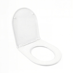 Сиденье для унитаза  WAVE RIFL дюропласт, микролифт, БЕЛЫЙ глянец