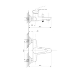 Смеситель для ванны 35к ПРОФСАН ПСМ-104-1 "КОМПЛЕКТАЦИЯ" тип См-ВОРНШлА, эксцентрики "ЕВРО", ХРОМ