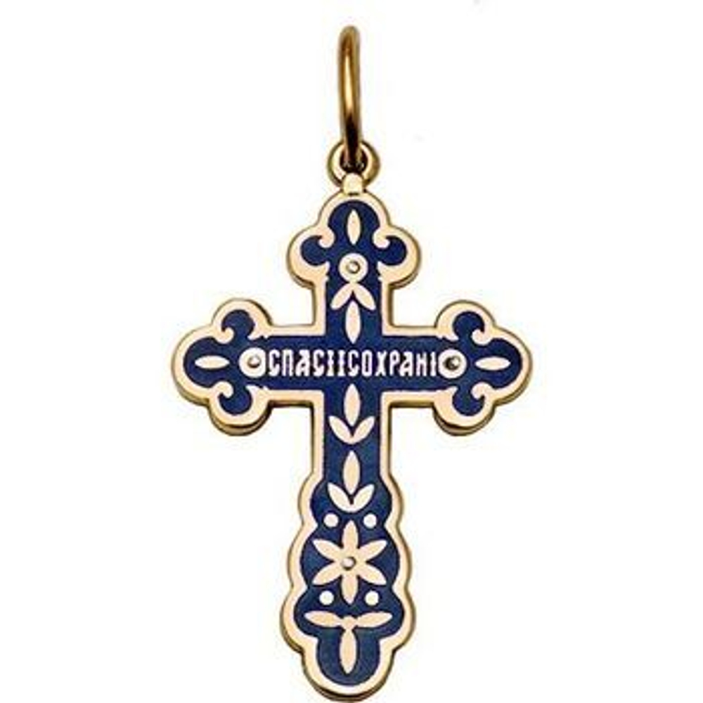 Крест с эмалью