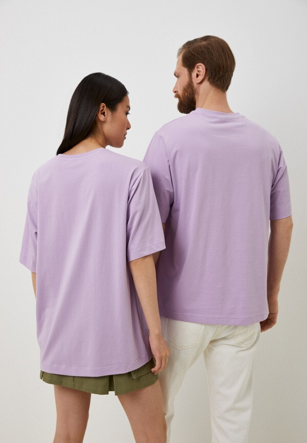 Футболка оверсайз унисекс Anyday  T-shirt 02, цвет лиловый