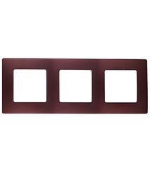Рамка Legrand Etika 3-постовая сливовая 25703