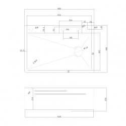 Кухонная мойка ABBER Wasser Kreis AF2194B черная матовая схема