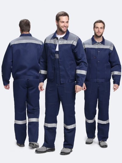 Костюм Лигор-2 СОП (тк.Смесовая,210) п/к, т.синий/серый