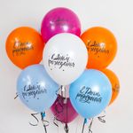 Шар (12''/30 см) С Днем Рождения! (шрифты), Ассорти, пастель, 2 ст, 25 шт.