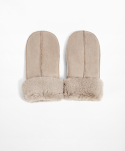 Oysho Замшевые варежки, норка