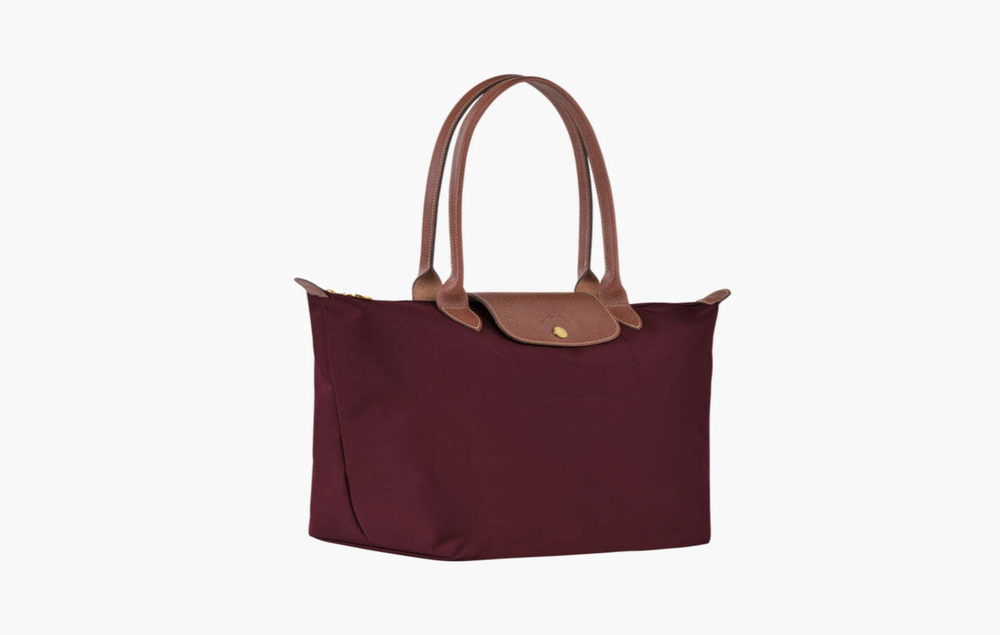 Longchamp Le Pliage Original Recycled Canvas L Tote Bag "Burgundy"