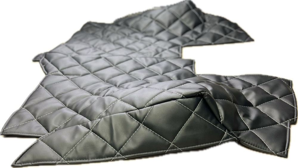 Коврики (утеплитель) под сиденья УАЗ 452 Буханка (белая нить ромб)