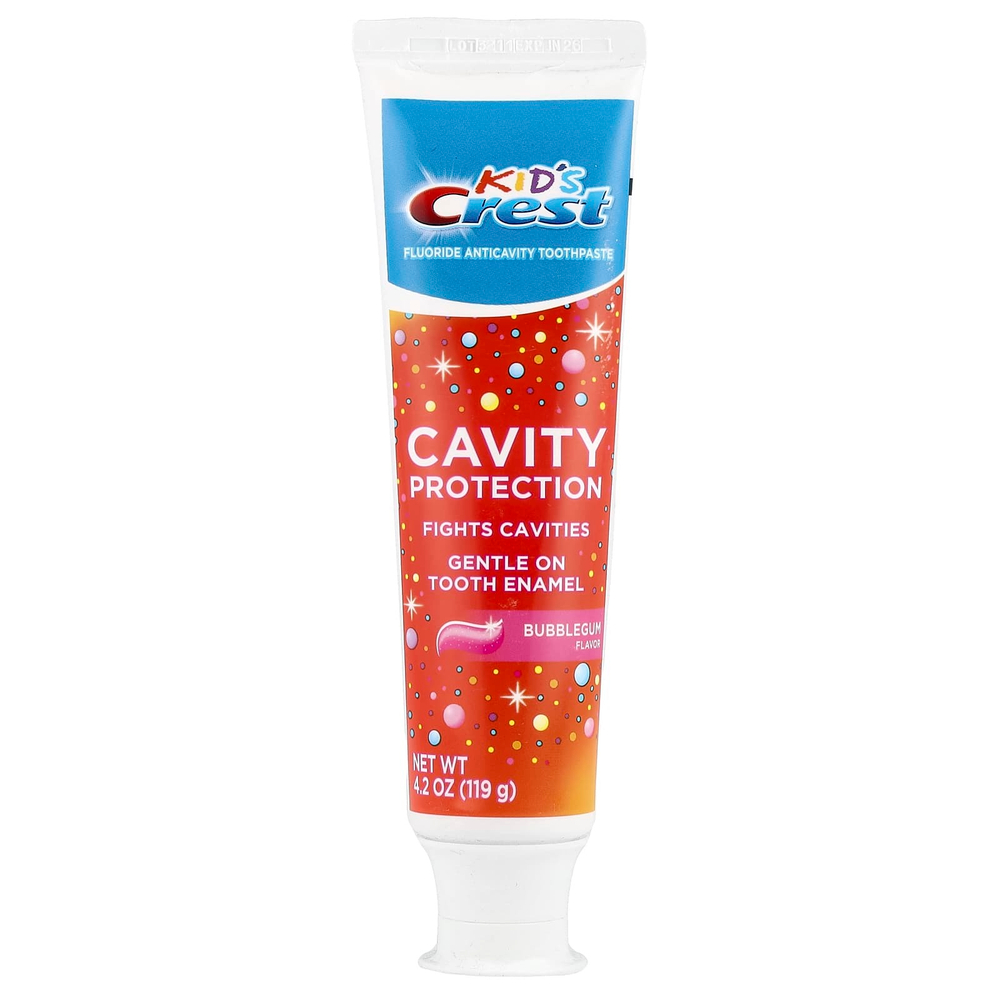 Crest, Kid's, Cavity Protection, зубная паста с фтором, жевательная резинка, 119 г (4,2 унции)