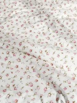 Наволочка комплект 2шт перкаль Сказка "Розовые бутоны" 45х45 см на молнии