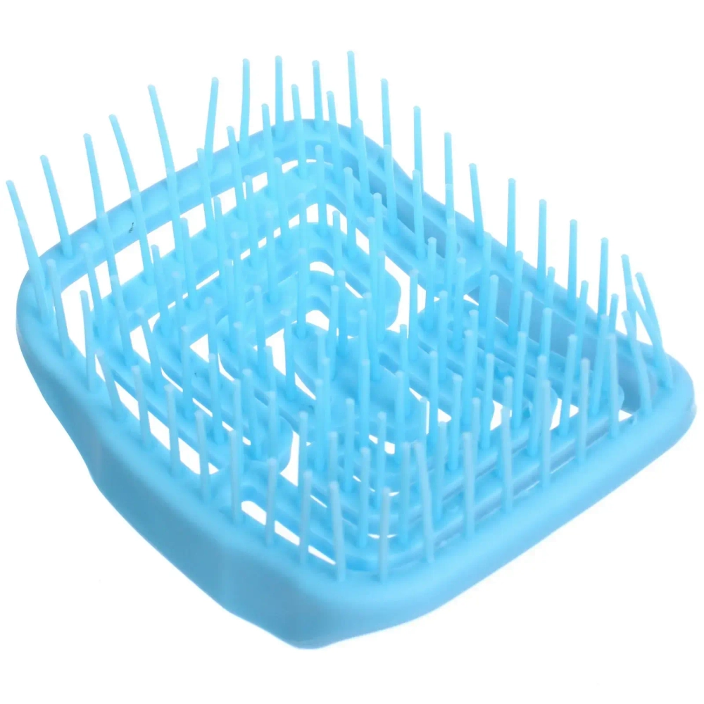 Расческа массажная компактная «Сosmo style», цвет голубой, 9*8см , в пластиковой коробке