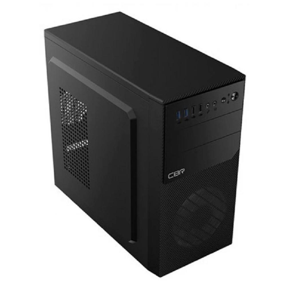 Корпус для компьютера CBR Корпус mATX Minitower RD880, c БП PSU-ATX500-12EC (500W/120mm), 2*USB 3.0, 2*USB 2.0, HD Audio+Mic, кабель питания 1.2м, Black [PCC-MATX-RD880-500W]