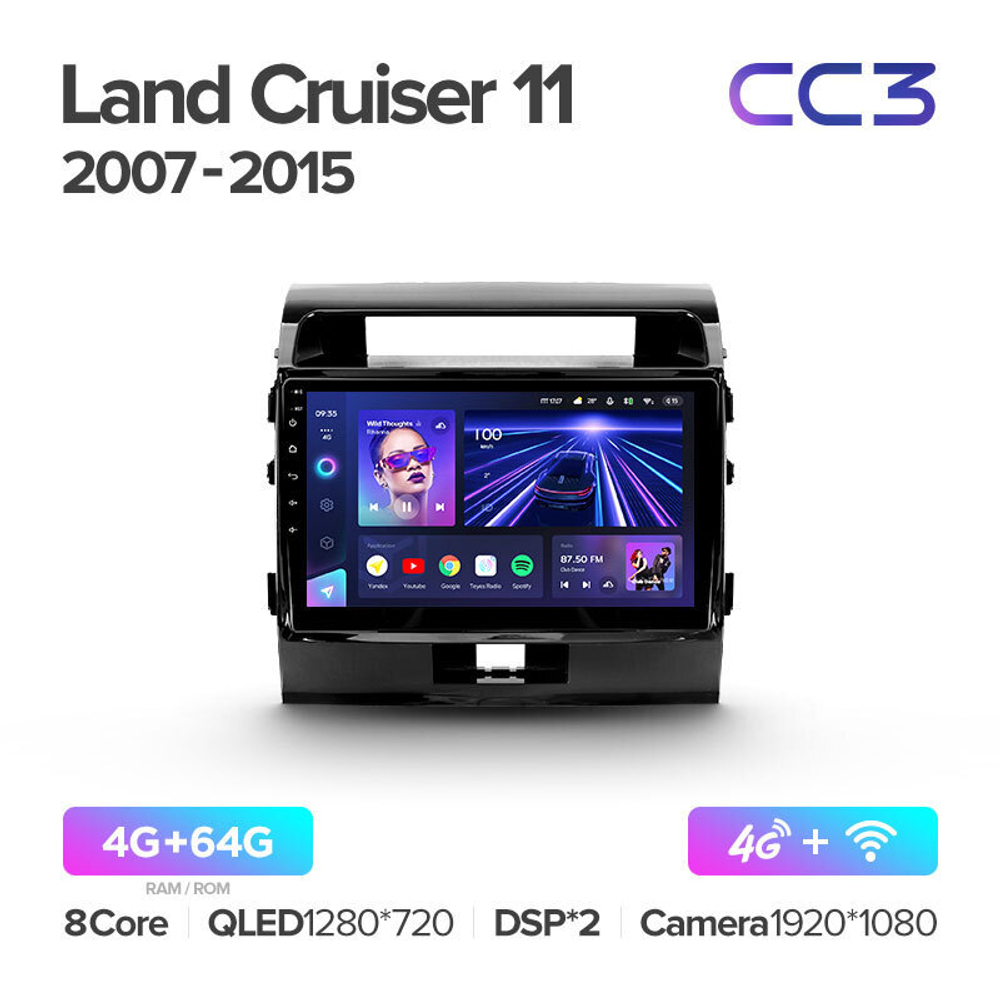 Teyes CC3 10,2" для Toyota Land Cruiser 200 2007-2015