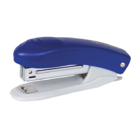 Степлер №10, Brauberg Einkommen, до 12л, пластиковый корпус, синий