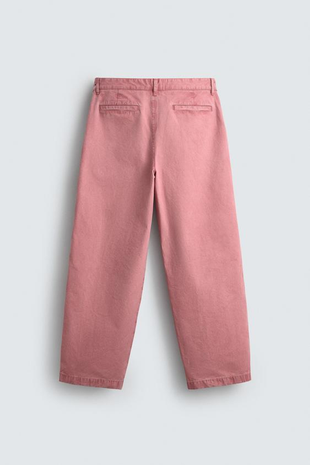 ZARA БРЮКИ RELAXED FIT СО СКЛАДКАМИ LIMITED EDITION, ЦВЕТ РОЗОВОГО ДЕРЕВА