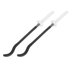 Комплект плоских кронштейнов с дюбелями 7,2х170мм, черные