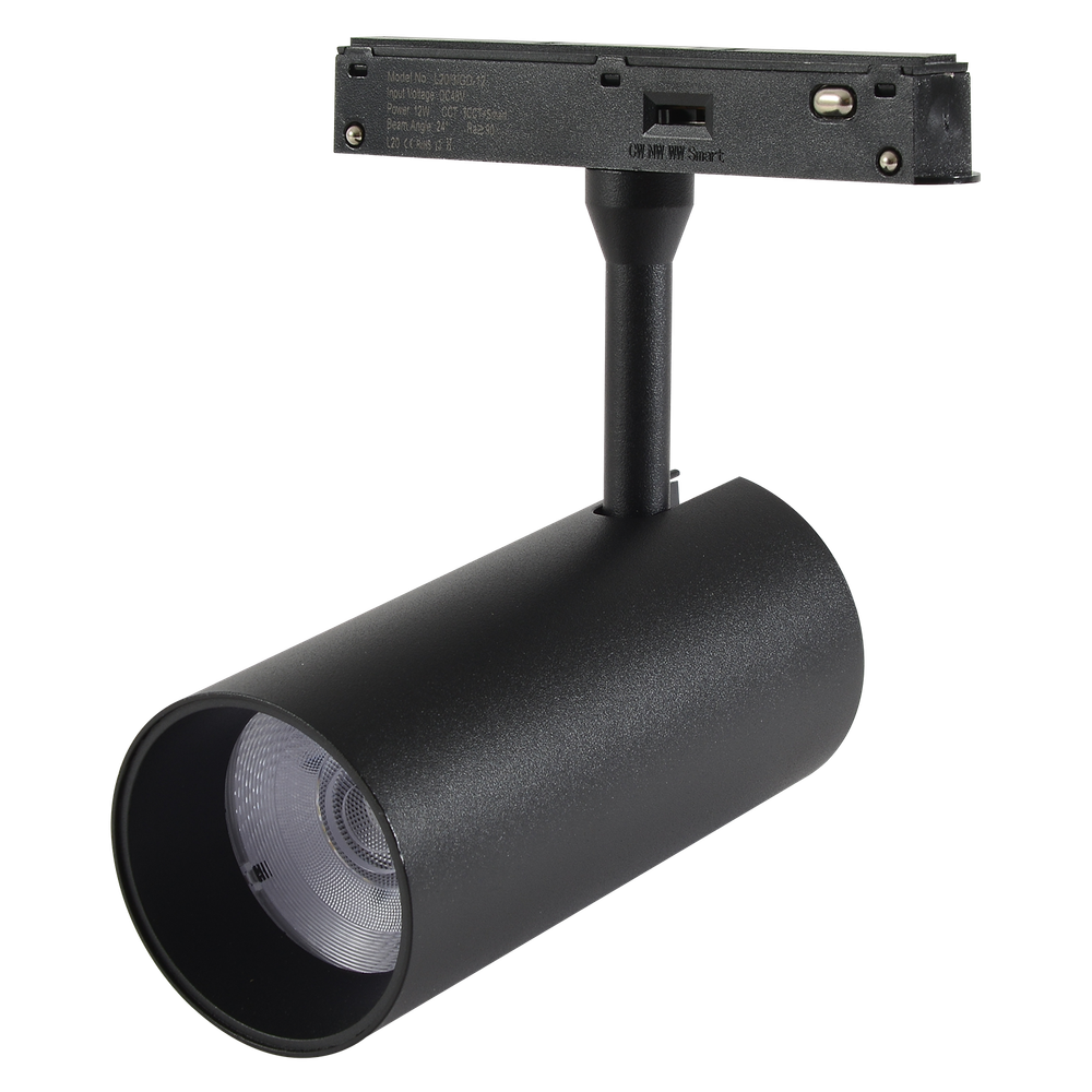 Магнитный трековый светильник Crystal Lux Space CLT 0.33 003 12W BL 3CCT-SMART