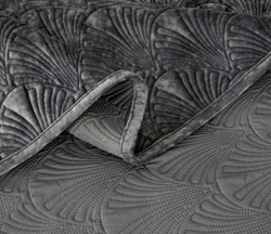 Покрывало 240x260 Sofi De MarkO Розалин темно-серое