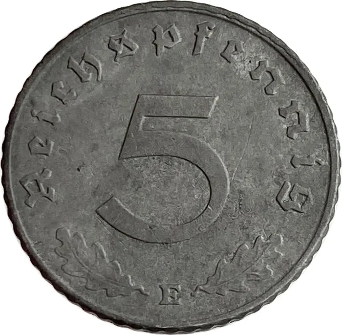 5 рейхспфеннигов 1944 Германия (Третий рейх) "E"