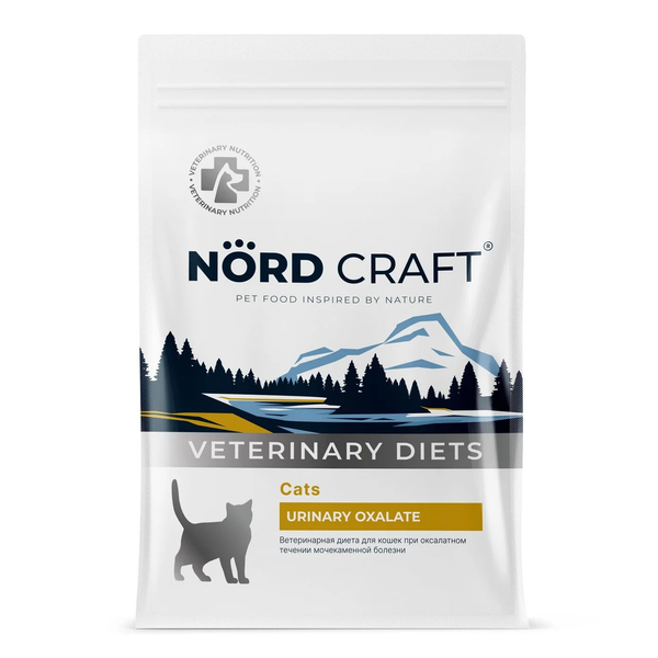 Сухой корм Nord Craft Cats Urinary Oxalate для кошек при оксалатном течении МКБ