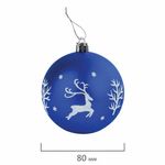 Шары ёлочные 9 шт., 8 см, "Русская Зима", пластик, цвет: синий/белый, ЗОЛОТАЯ СКАЗКА, 591987