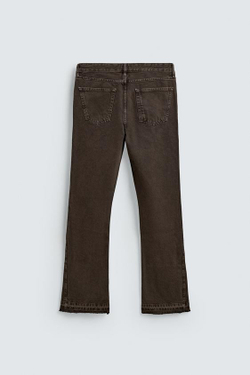 ZARA ДЖИНСЫ FLARE FIT, КОРИЧНЕВЫЙ