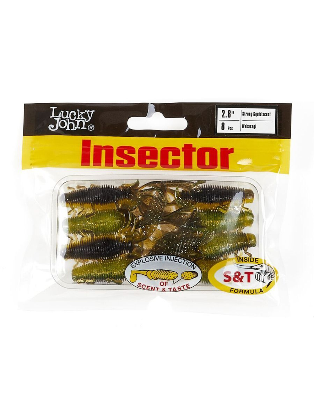 Виброхвосты съедобные искусственные LJ Pro Series INSECTOR 2,8in (07.00)/T65 8 шт. в упак.