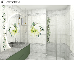 Панель ПВХ фотопечать 3D Panda Свежесть 2700х250 мм