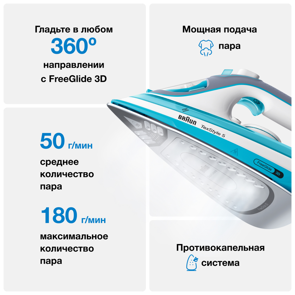 Утюг Braun TexStyle 5 SI5006BL